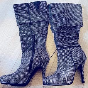 Sparkly high heel boot ANDIAMO size 9.5